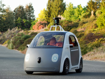google представил концепт автомобиля без руля и педалей