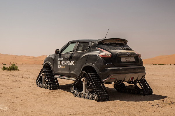 Nissan отправил гусеничный Juke Nismo RS в пустыню
